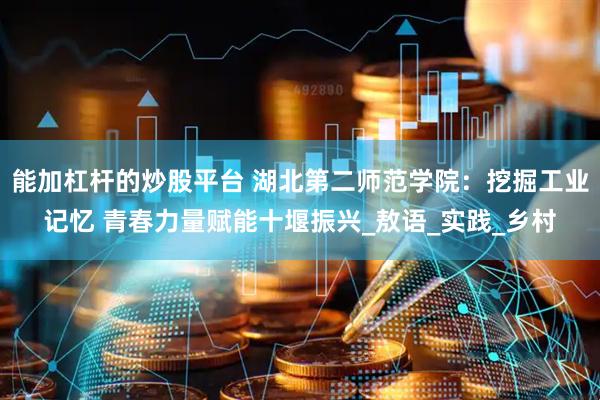 能加杠杆的炒股平台 湖北第二师范学院：挖掘工业记忆 青春力量赋能十堰振兴_敖语_实践_乡村